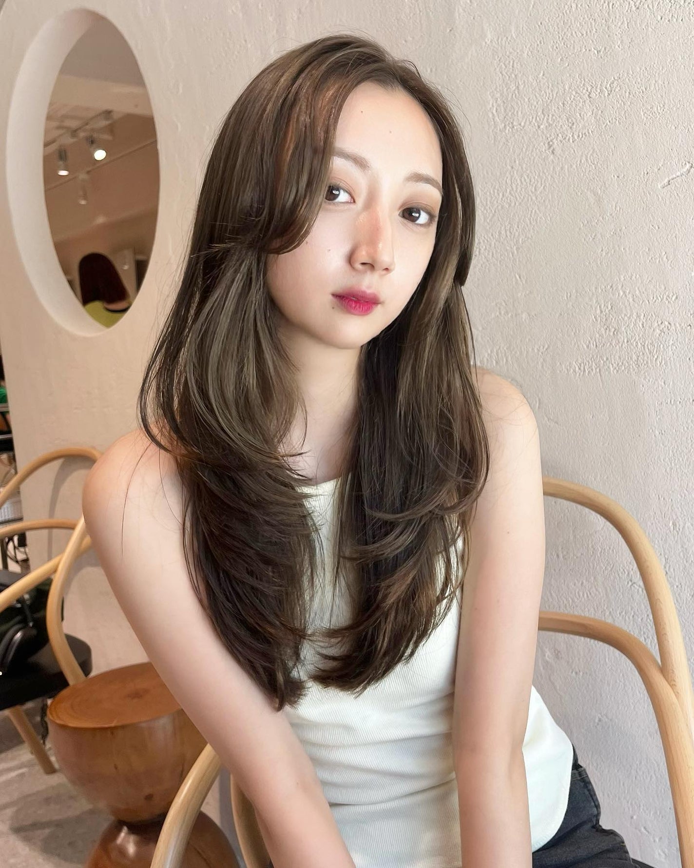 HARUNA on LIPS 「柔らかいレイヤースタイル⭐️長くても動きのあるヘアスタイル😚🩷..」(2枚目)