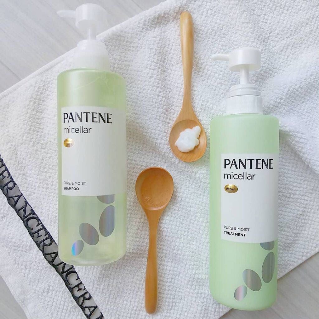 PRO-V ミセラー ピュア&モイスト ノンシリコンシャンプー/トリートメント/パンテーン/市販シャンプーを使ったクチコミ(4枚目)