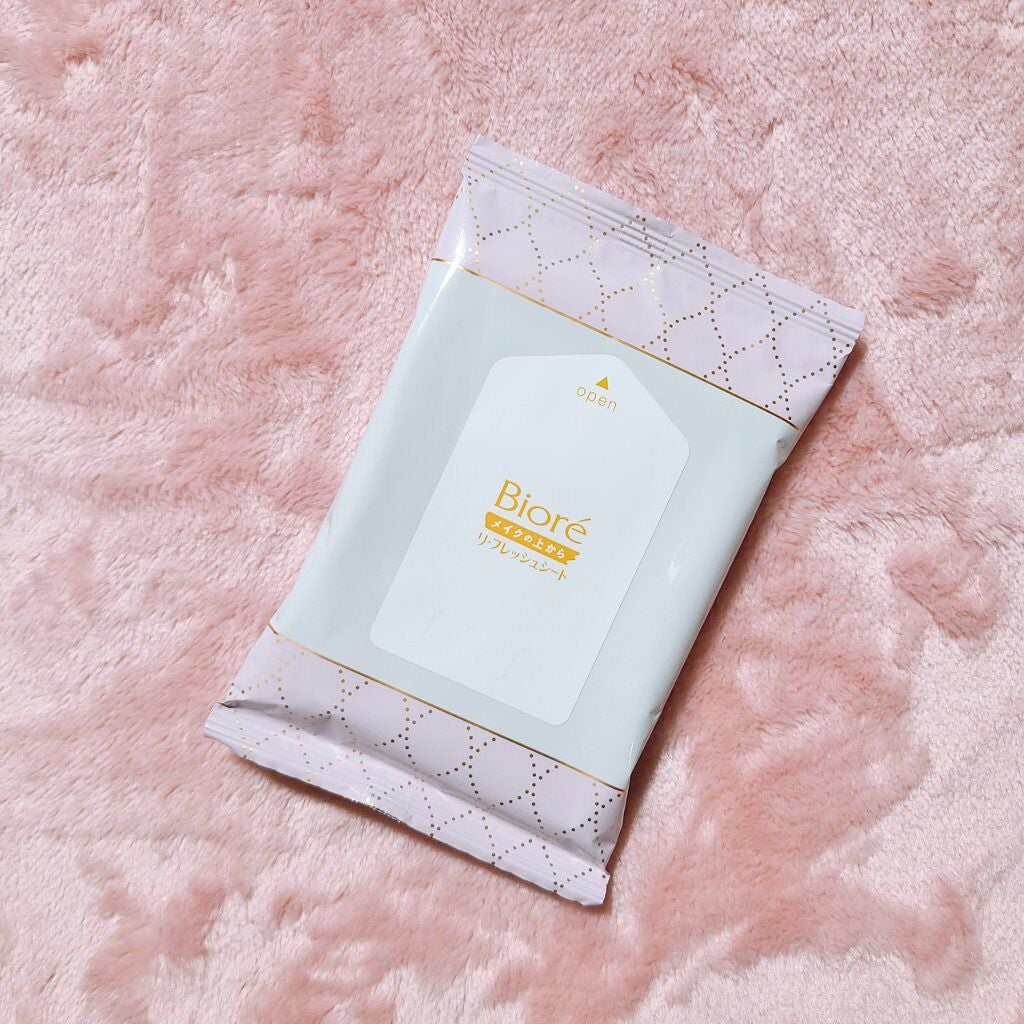 メイクの上からリフレッシュシート/ビオレ/フェイスシートを使ったクチコミ(2枚目)