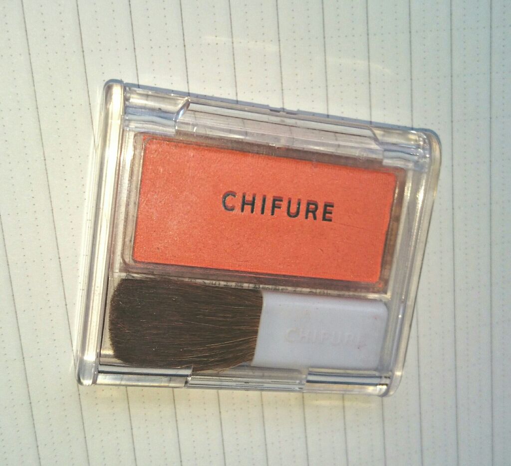 チーク カラー(ブラシ付)/ちふれ/パウダーチークを使ったクチコミ（1枚目）