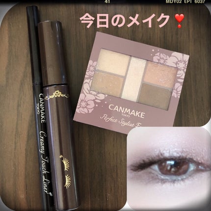 クリーミータッチライナー/キャンメイク/ジェルアイライナーを使ったクチコミ(1枚目)