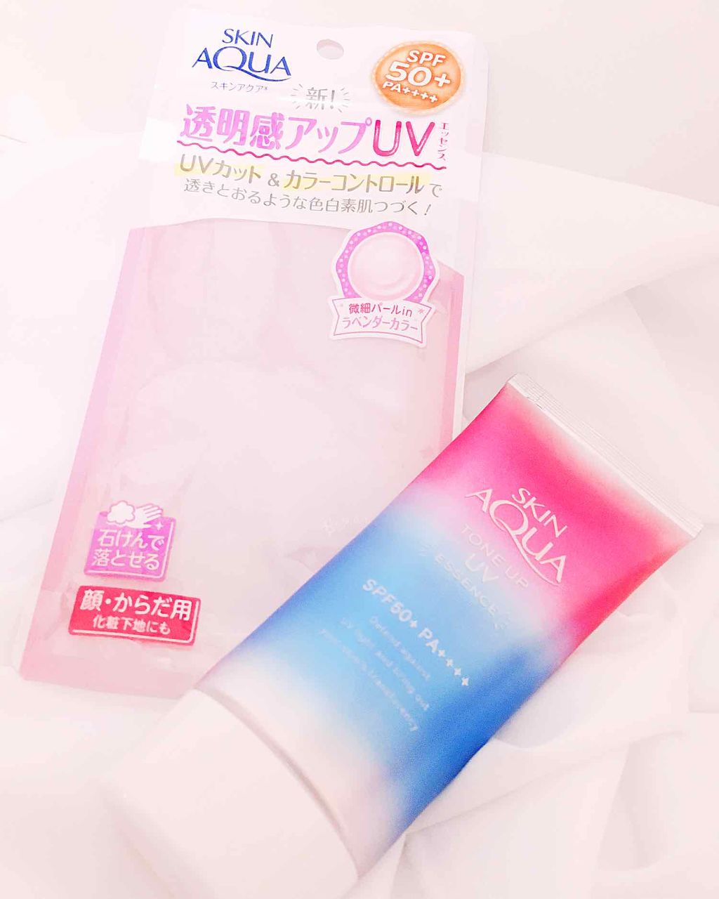 スキンアクア トーンアップUVエッセンス/スキンアクア/日焼け止めクリームを使ったクチコミ（1枚目）