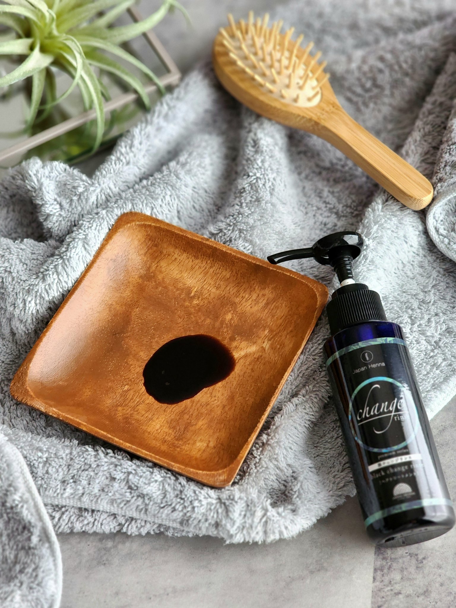 黒チェンジリンス/ジャパンヘナ/ヘアカラーを使ったクチコミ（1枚目）