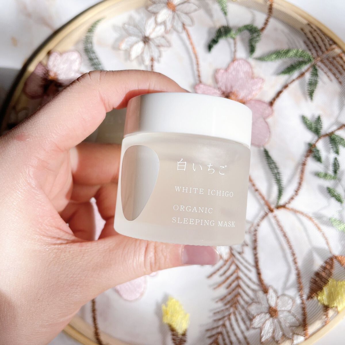オーガニック スリーピング マスク/WHITE ICHIGO/フェイスクリームを使ったクチコミ（2枚目）