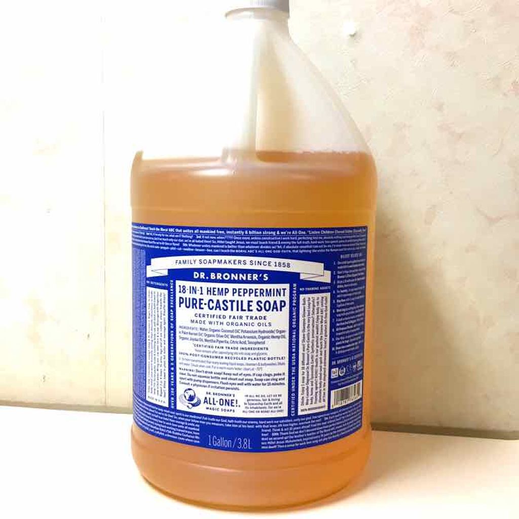 マジックソープ ペパーミント/ドクターブロナー/ボディソープを使ったクチコミ(1枚目)