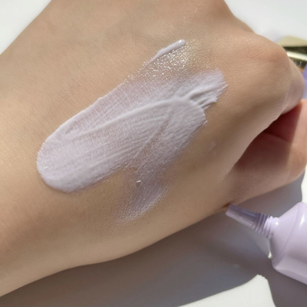 くずれ防止 美容液ケアベース ミルクパープル SPF30 PA++/Borica/化粧下地を使ったクチコミ（2枚目）