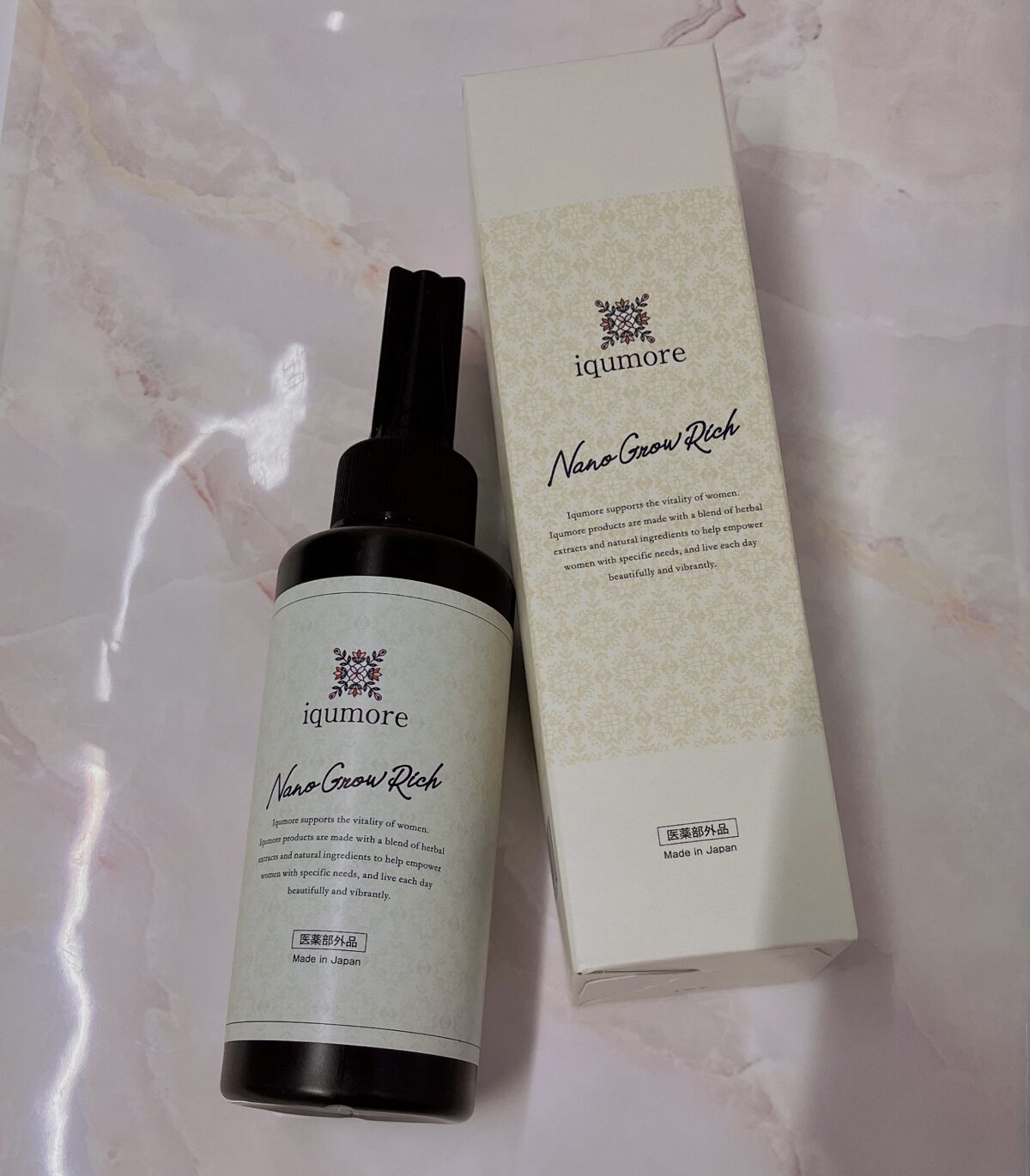 ナノグロウリッチ/iqumore/頭皮ローションを使ったクチコミ（2枚目）