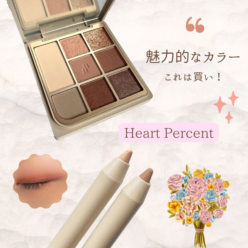 ドットオンムードアイパレット/Heart Percent/アイシャドウパレットを使ったクチコミ（1枚目）