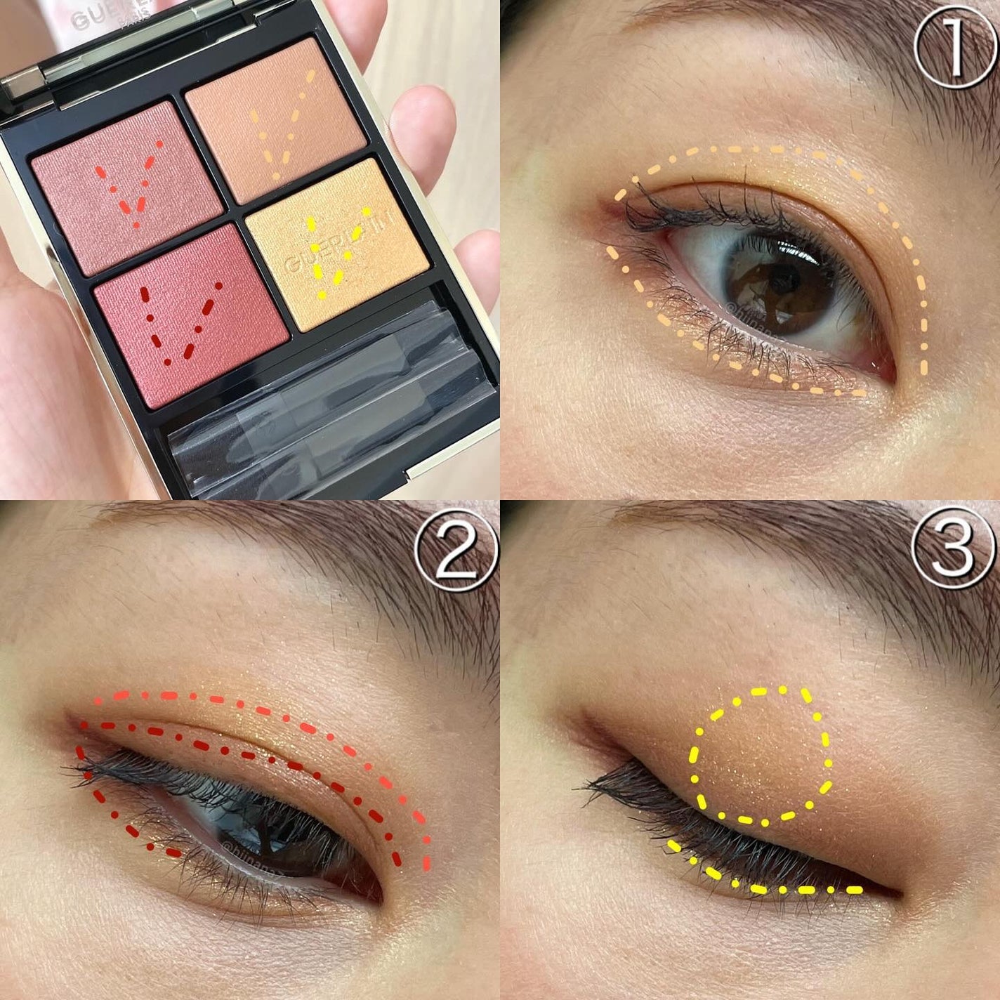 オンブル ジェ/GUERLAIN/アイシャドウパレットを使ったクチコミ(5枚目)