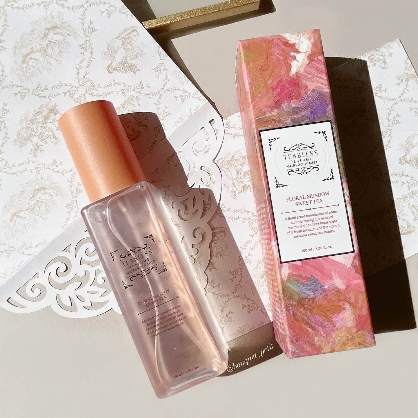 パヒュームヘア&ボディミスト フローラルメドウスウィートティー/TEABLESS/ヘアミストを使ったクチコミ（1枚目）