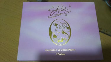以前、誕生日プレゼントとして買ってもらったアイシャドウのレビューをしたいと思います

アリエル アイシャドウ&チークパレット
12色入りで1980円でした

1枚目は外パッケージの写真
ピンクのグラデー