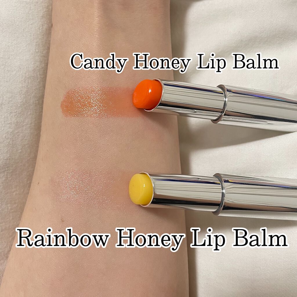 YNM  レインボーハニーリップバーム/YNM/リップバームを使ったクチコミ（3枚目）