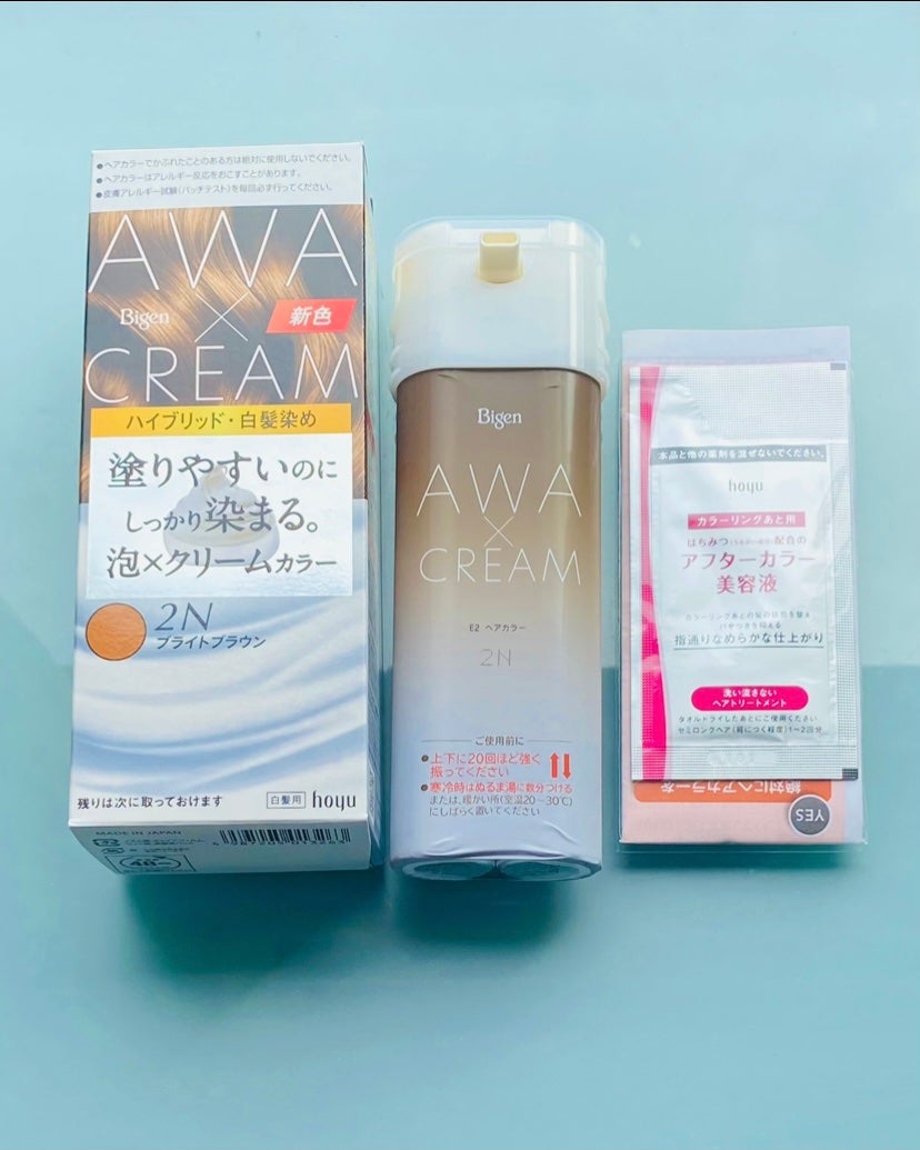 泡クリームカラー/ビゲン/ヘアカラーを使ったクチコミ(2枚目)