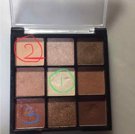 UR GLAM BLOOMING EYE COLOR PALETTE/U R GLAM/アイシャドウパレットを使ったクチコミ(1枚目)