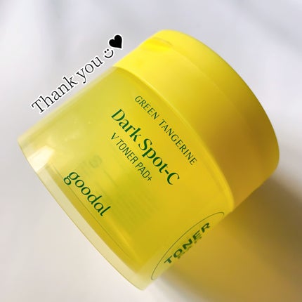 グリーンタンジェリン ビタCダークスポットケアパッド/goodal/トナーパッドを使ったクチコミ(1枚目)