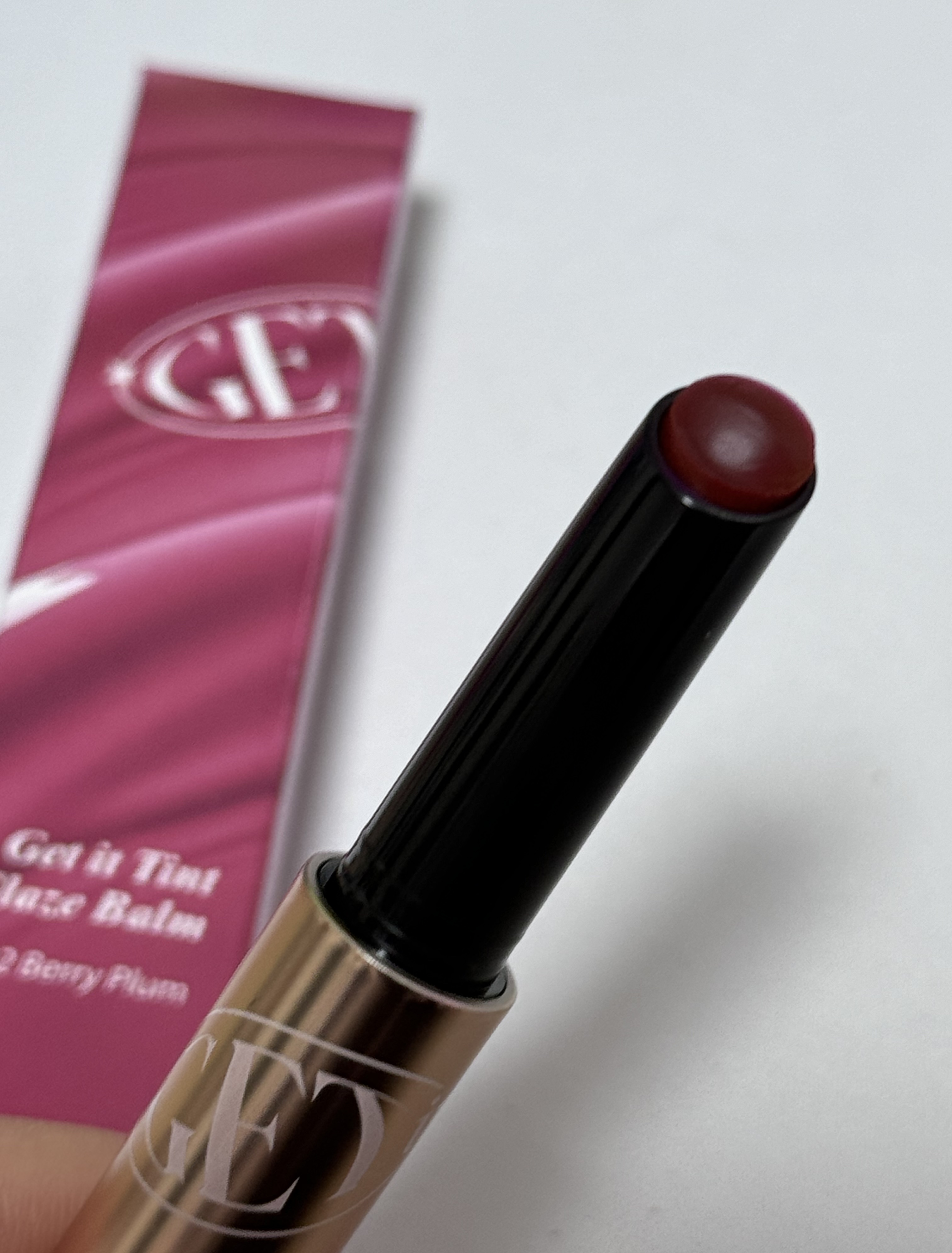 ゲットイットティントグレーズバーム 02 ベリープラム/TONYMOLY/リップティントを使ったクチコミ（1枚目）