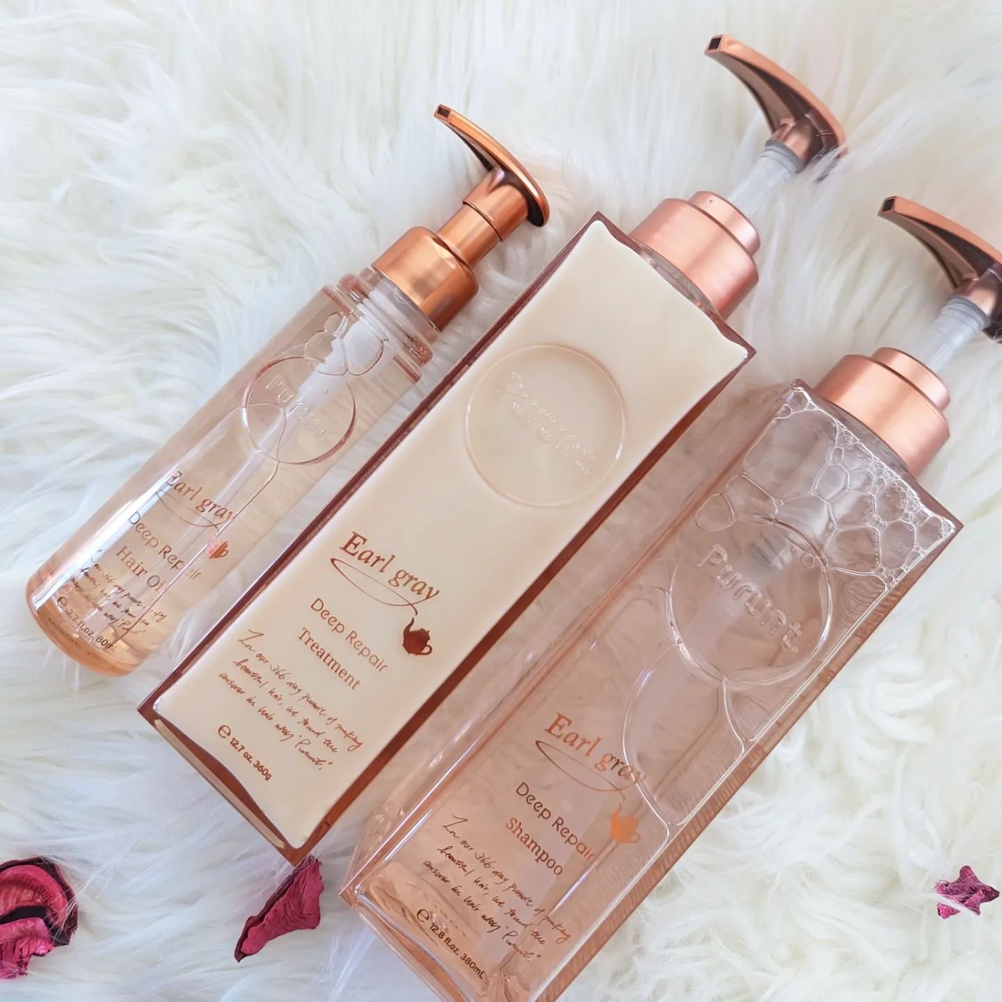 プルント ディープリペアペアセット アールグレイ N/Purunt./市販シャンプーを使ったクチコミ（2枚目）