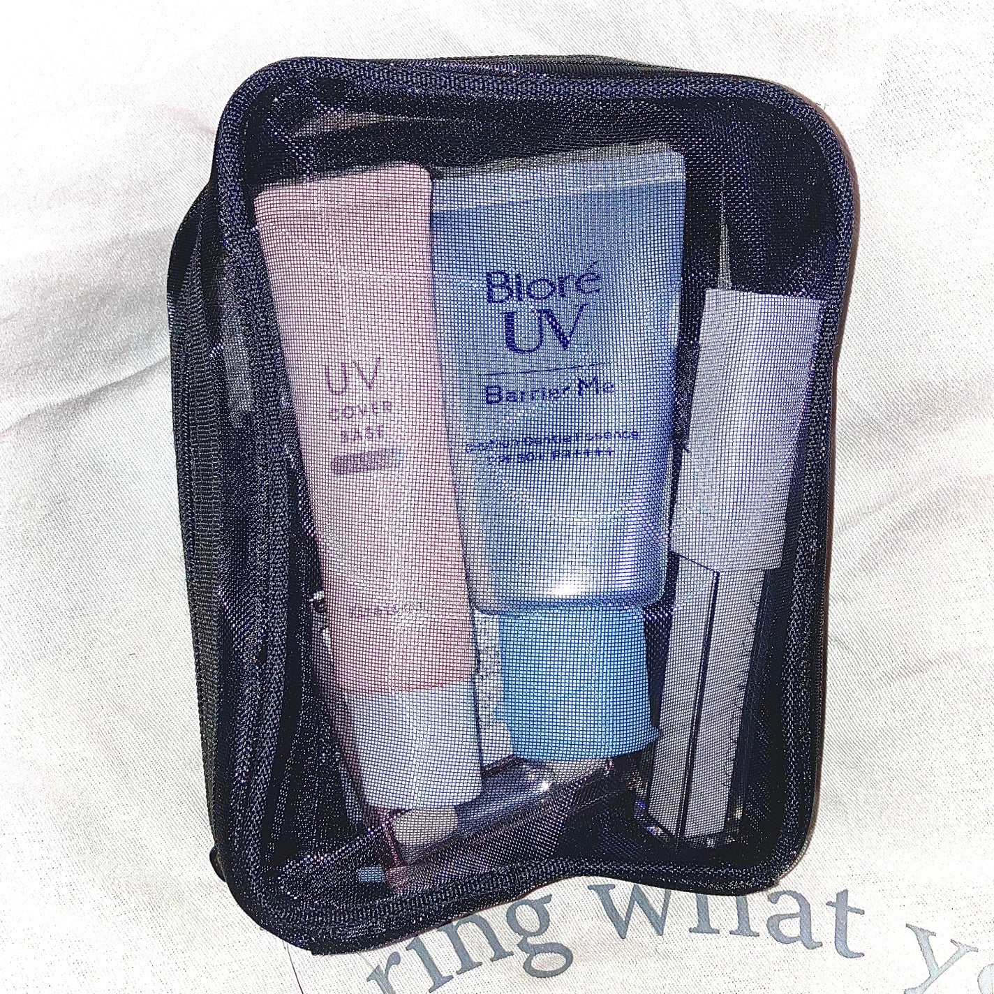 ふらんきんせんす(ふらん)再登録 on LIPS 「キャンドゥのメッシュポーチ。100円じゃないけど、収納力バツグ..」(3枚目)