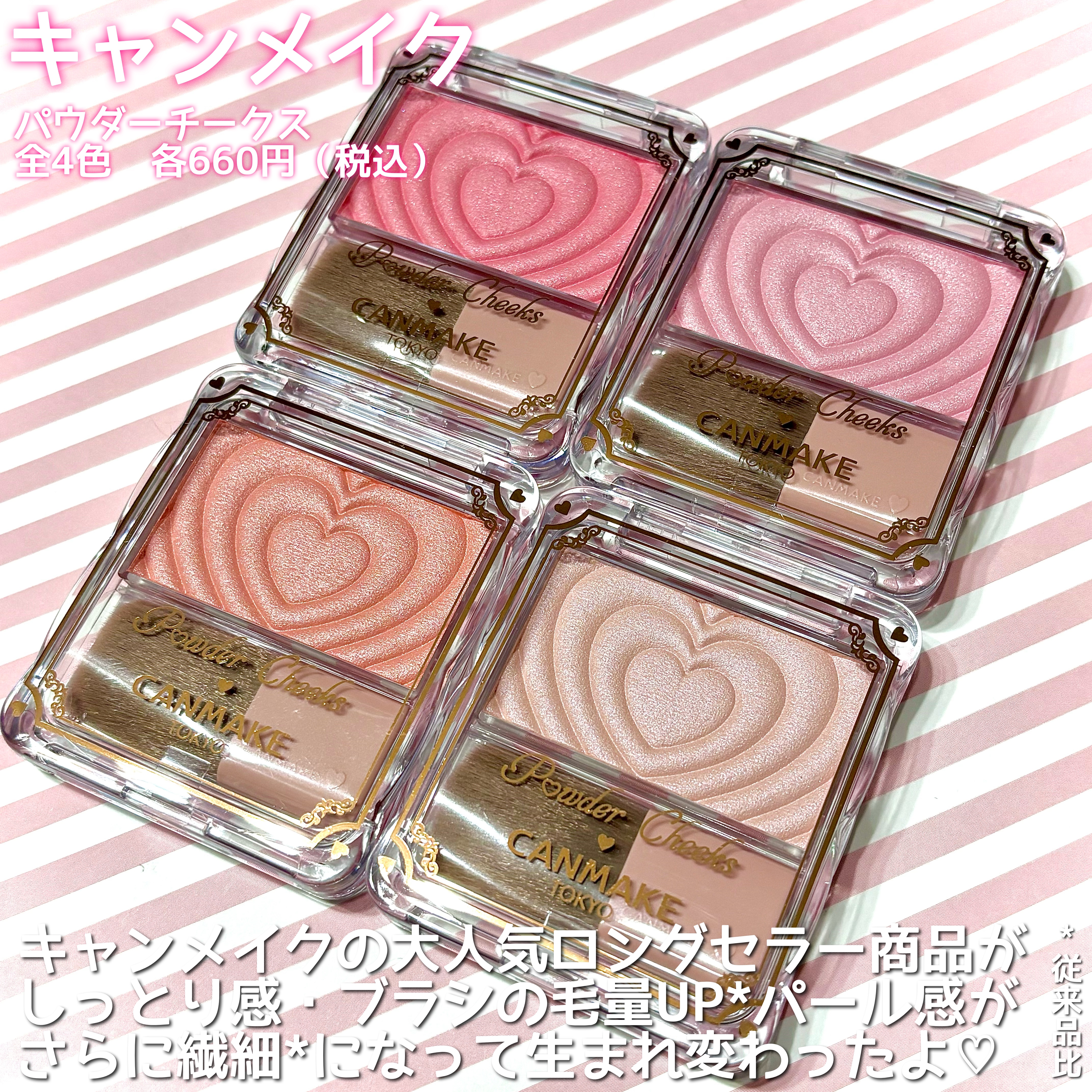 パウダーチークス/キャンメイク/パウダーチークを使ったクチコミ（2枚目）