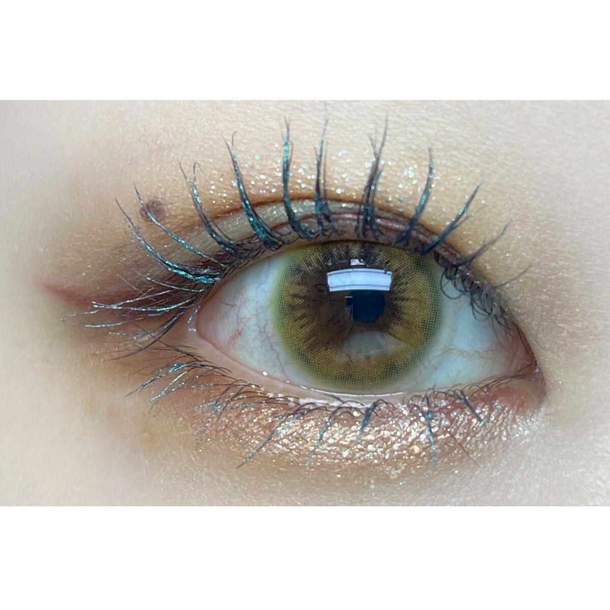 美容液カラーマスカラ 103 メタリックエメラルド/Borica/マスカラを使ったクチコミ（2枚目）