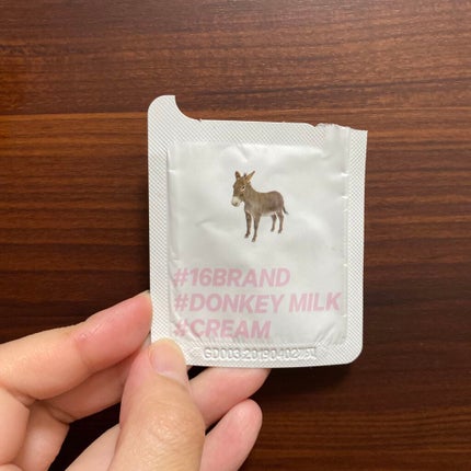 donkey milk cream/16BRAND/フェイスクリームを使ったクチコミ(1枚目)