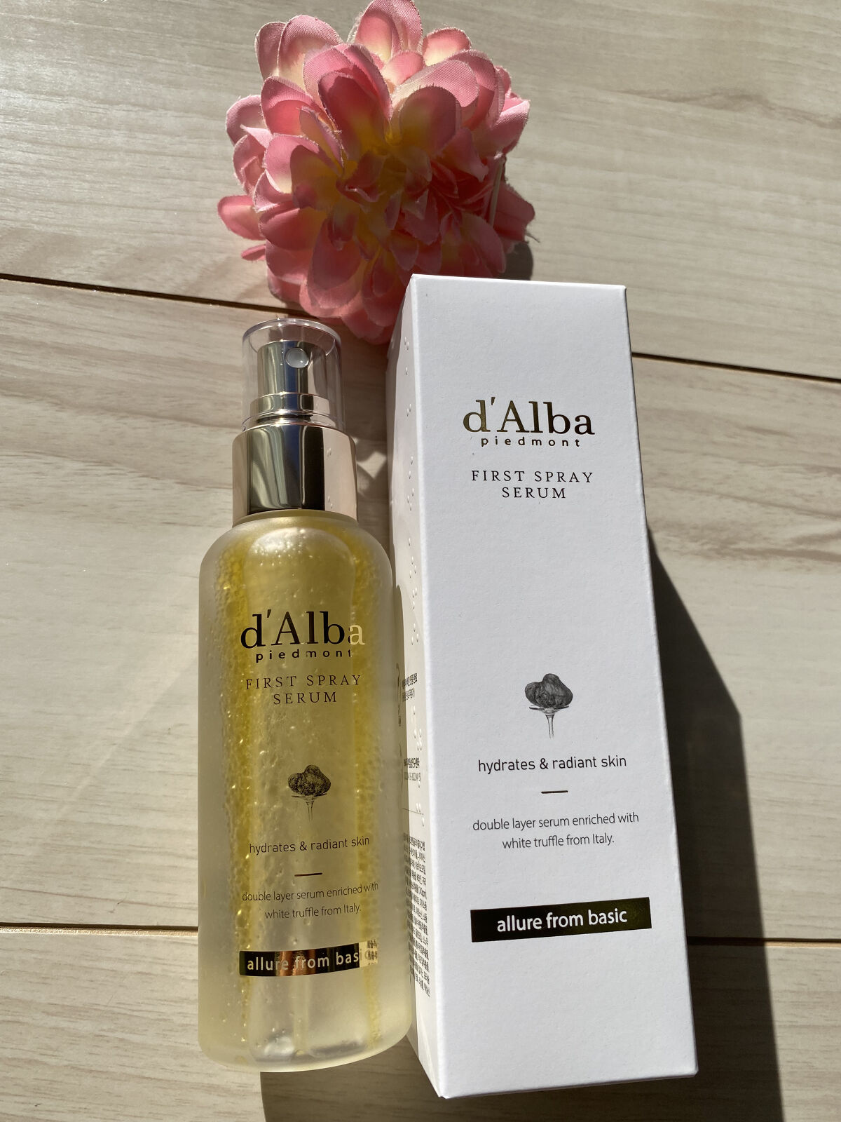 ダルバ ホワイトトリュフファーストスプレーセラム/ダルバ/ミスト状化粧水を使ったクチコミ（2枚目）