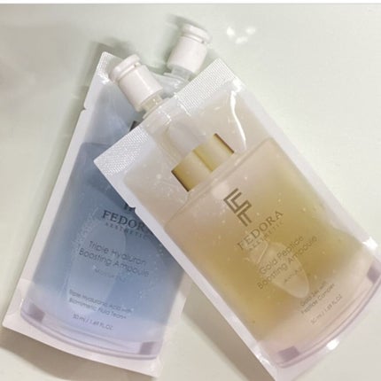 ゴールド ペプチド ブースティング アンプル/FEDORA AESTHETIC/美容液を使ったクチコミ(1枚目)