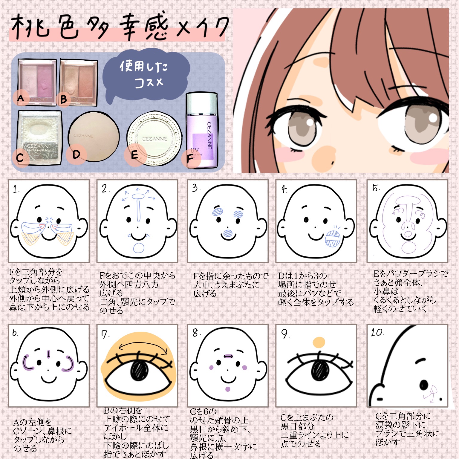 ノーズ＆アイブロウパウダー/CEZANNE/パウダーアイブロウを使ったクチコミ（2枚目）