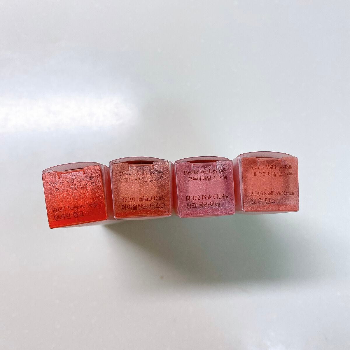 グリッタースノー パウダーヴェールリップトーク/ETUDE/口紅を使ったクチコミ(2枚目)