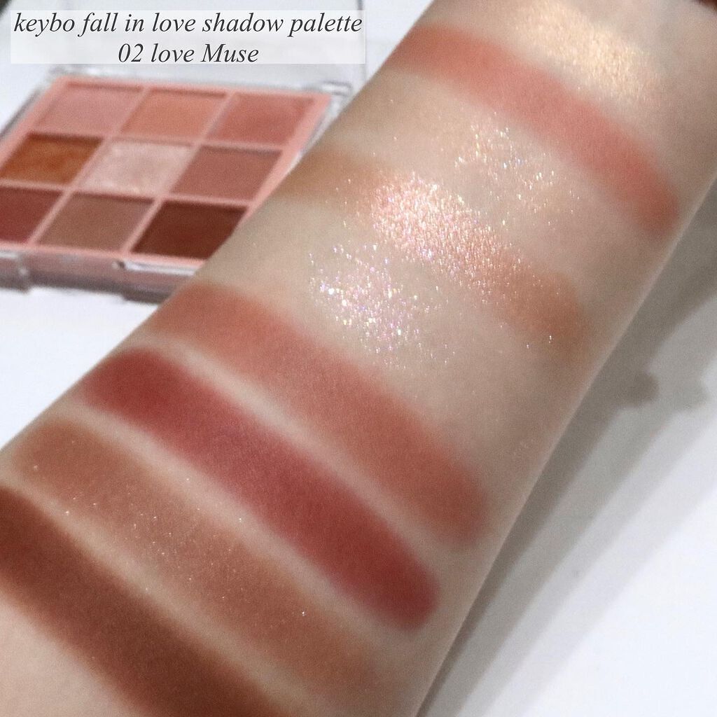 KEYBO FALL IN LOVE SHADOW PALETTE/keybo/アイシャドウパレットを使ったクチコミ(4枚目)