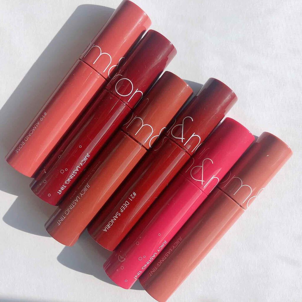 ジューシーラスティングティント/rom&nd/リップティントを使ったクチコミ（2枚目）