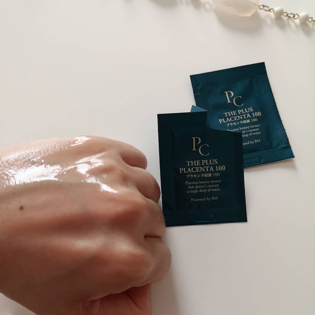 【馬プラセンタ原液100】プラセンタ原液100美容液　パウチ　1ml (馬プラセンタ)/パーフェクトC/美容液を使ったクチコミ（3枚目）