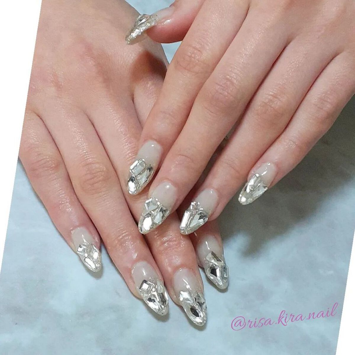 #ネイル,#ジェルネイル,#キラキラネイル,#スカルプネイル,#春夏ネイル,#富士市ネイル,#隠れ家ネイル,#お客様ネイルのネイルデザイン