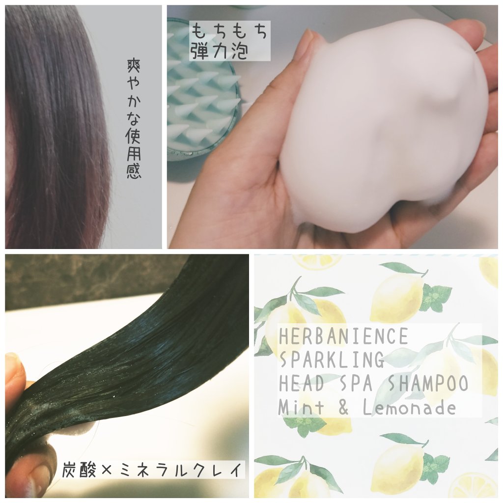 ハーバニエンス　炭酸ヘッドスパシャンプー_バニスパ/HERBANIENCE/市販シャンプーを使ったクチコミ（3枚目）
