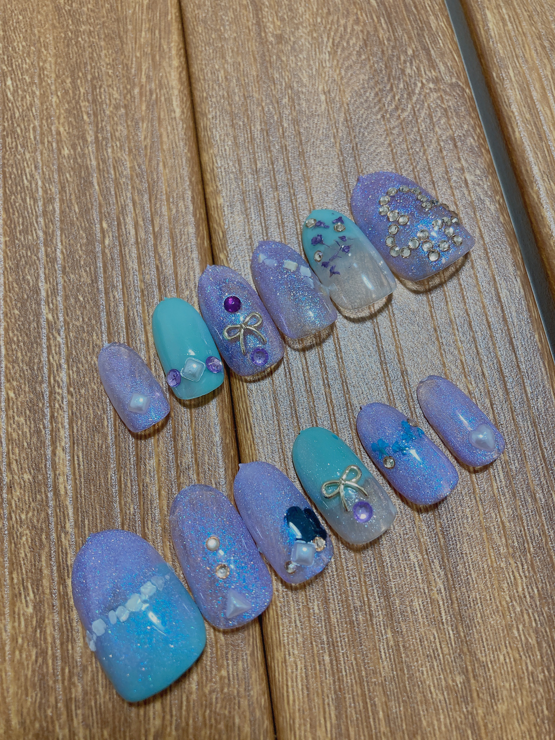 ネイルパーツ/セリア/ネイルチップ・パーツを使ったクチコミ（2枚目）