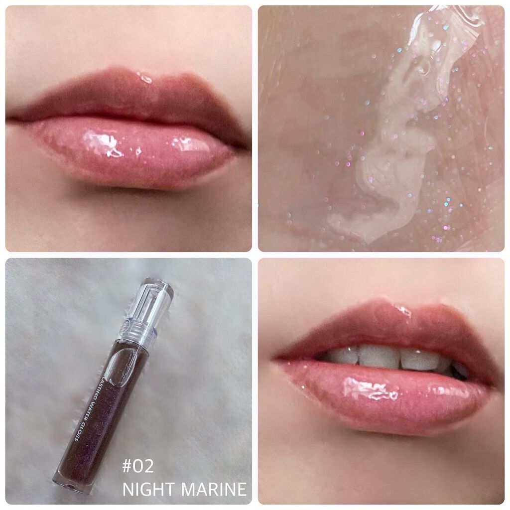 ミルクティーベルベットティント 02 チョコレートティー/rom&nd/リップティントを使ったクチコミ（3枚目）