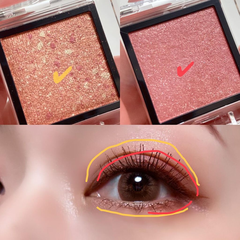 アディクション ザ アイシャドウ パール 105P Clear Petal/ADDICTION/単色アイシャドウを使ったクチコミ（3枚目）