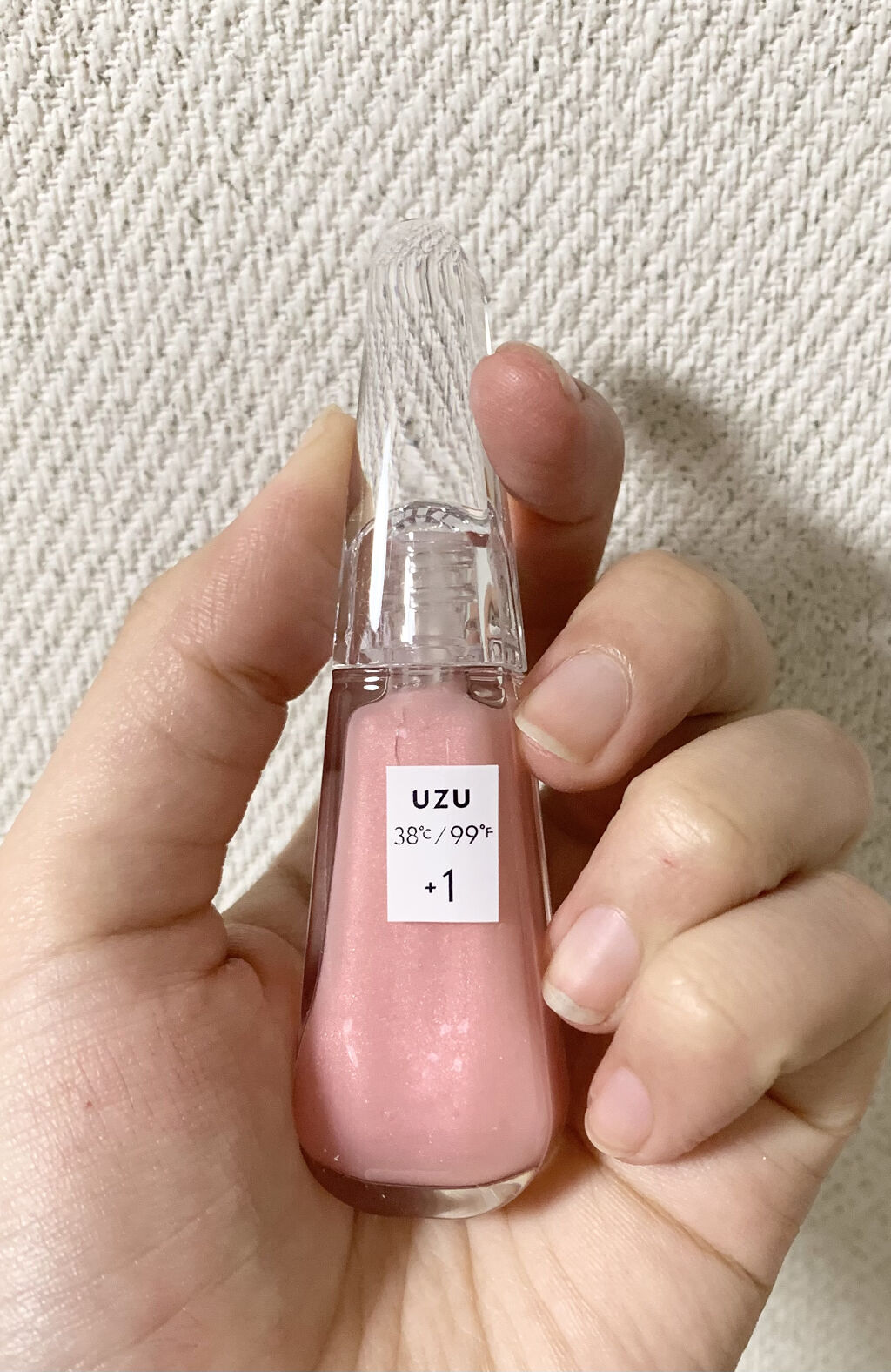 38°C / 99°F リップトリートメント (リップ美容液) +1 SHEER-PINK/UZU BY FLOWFUSHI/リップケアを使ったクチコミ（1枚目）
