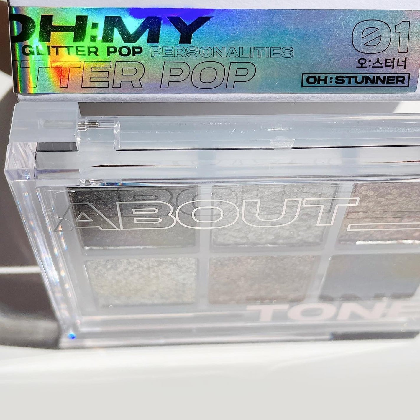 オーマイグリッターポップ/ABOUT TONE/アイシャドウパレットを使ったクチコミ(3枚目)