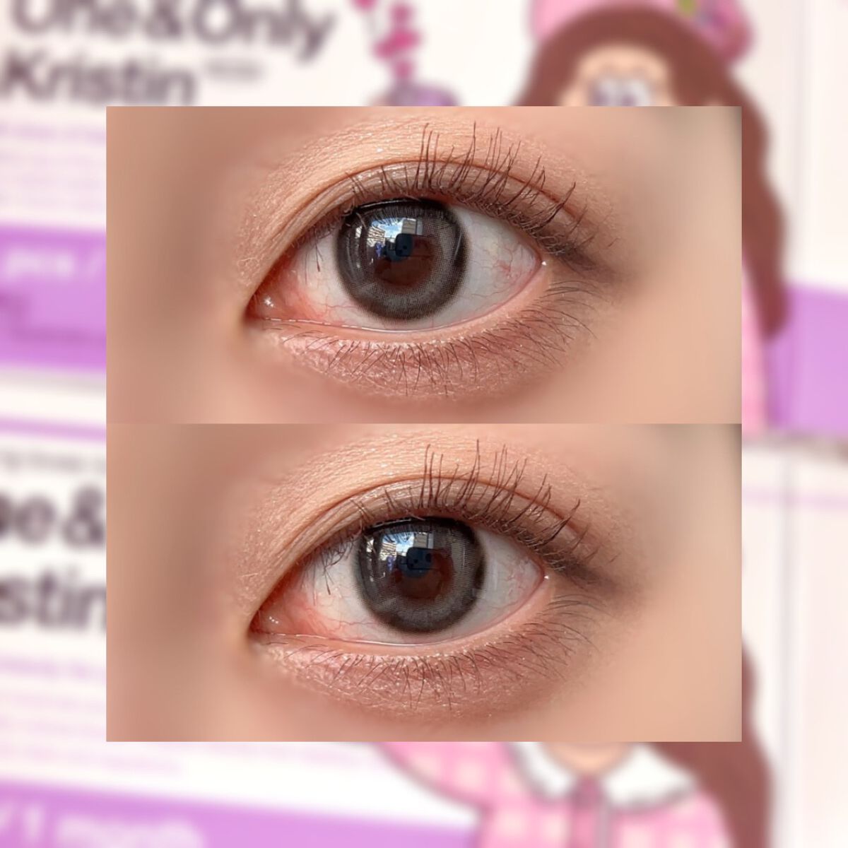 One & Only Kristin/Hapa kristin/カラーコンタクトレンズを使ったクチコミ(2枚目)