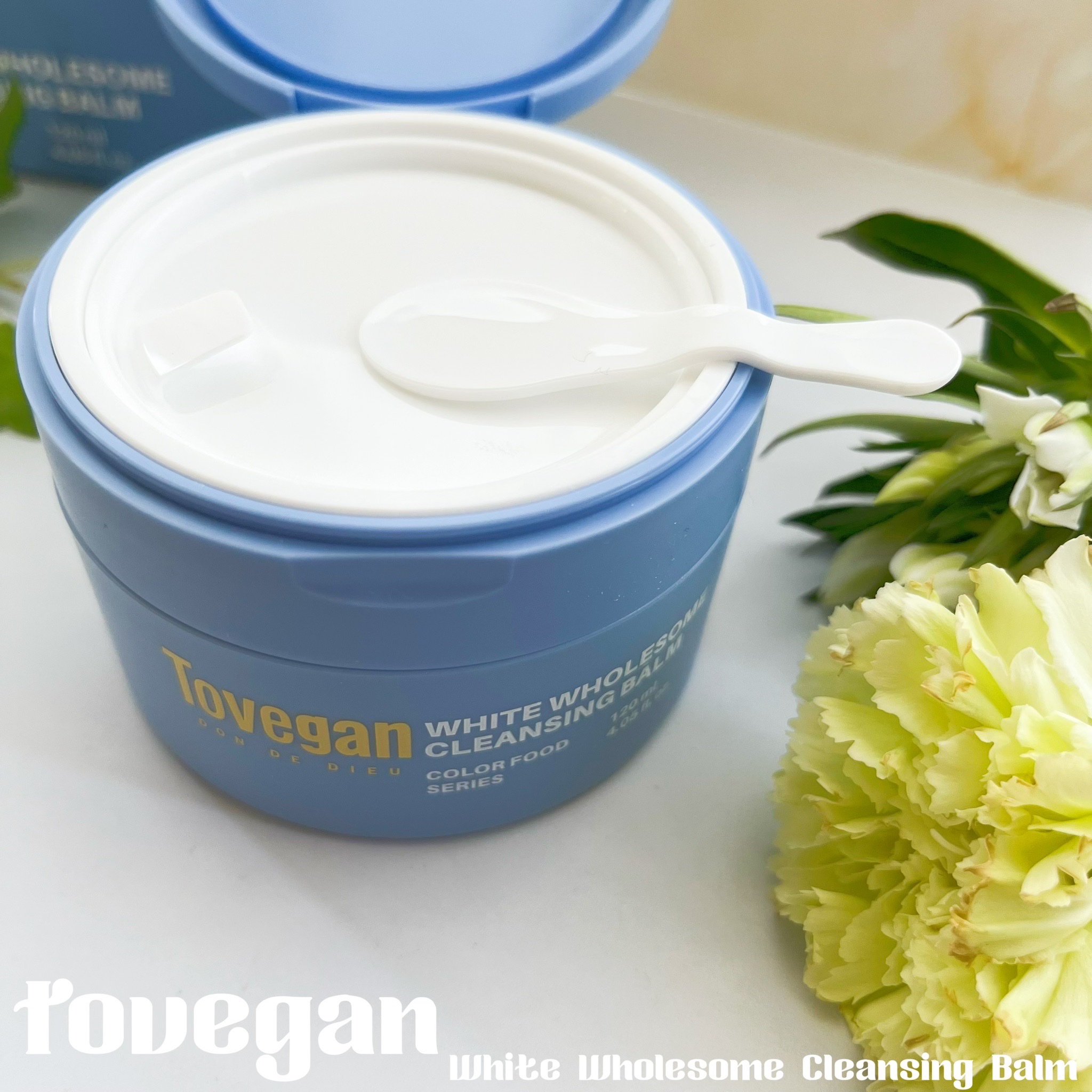 カラーフードシリーズホワイトホールサムクレンジングバーム/Tovegan/クレンジングバームを使ったクチコミ（2枚目）