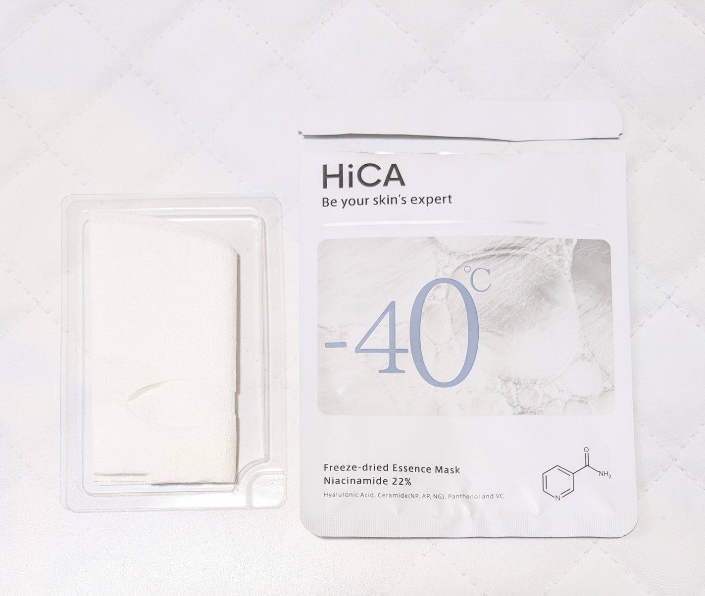 フリーズドライエッセンスマスク ナイアシンアミド22%/HiCA/シートマスク・パックを使ったクチコミ(2枚目)