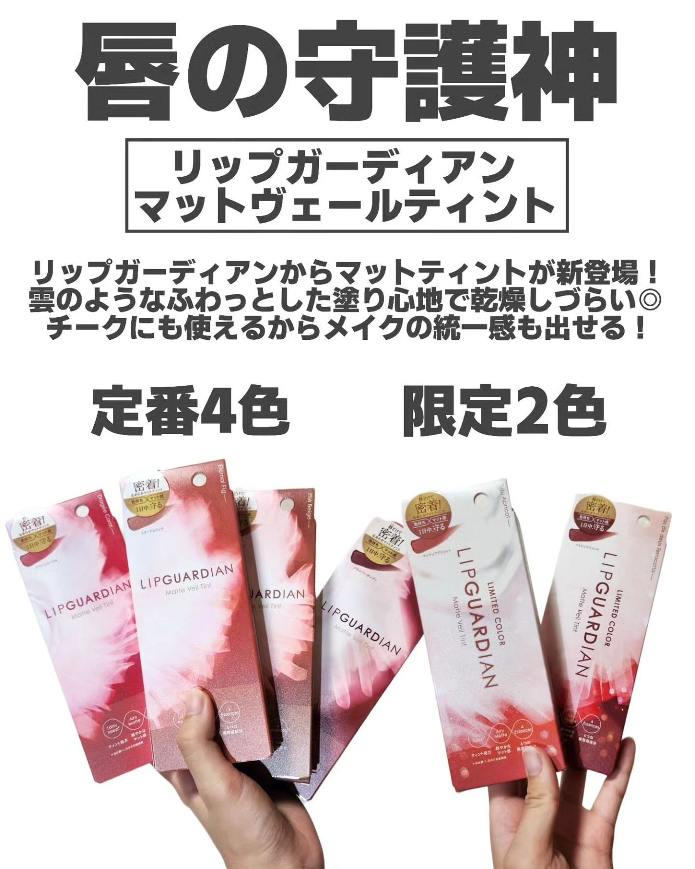 マットヴェールティント/LIPGUARDIAN/リップティントを使ったクチコミ(2枚目)