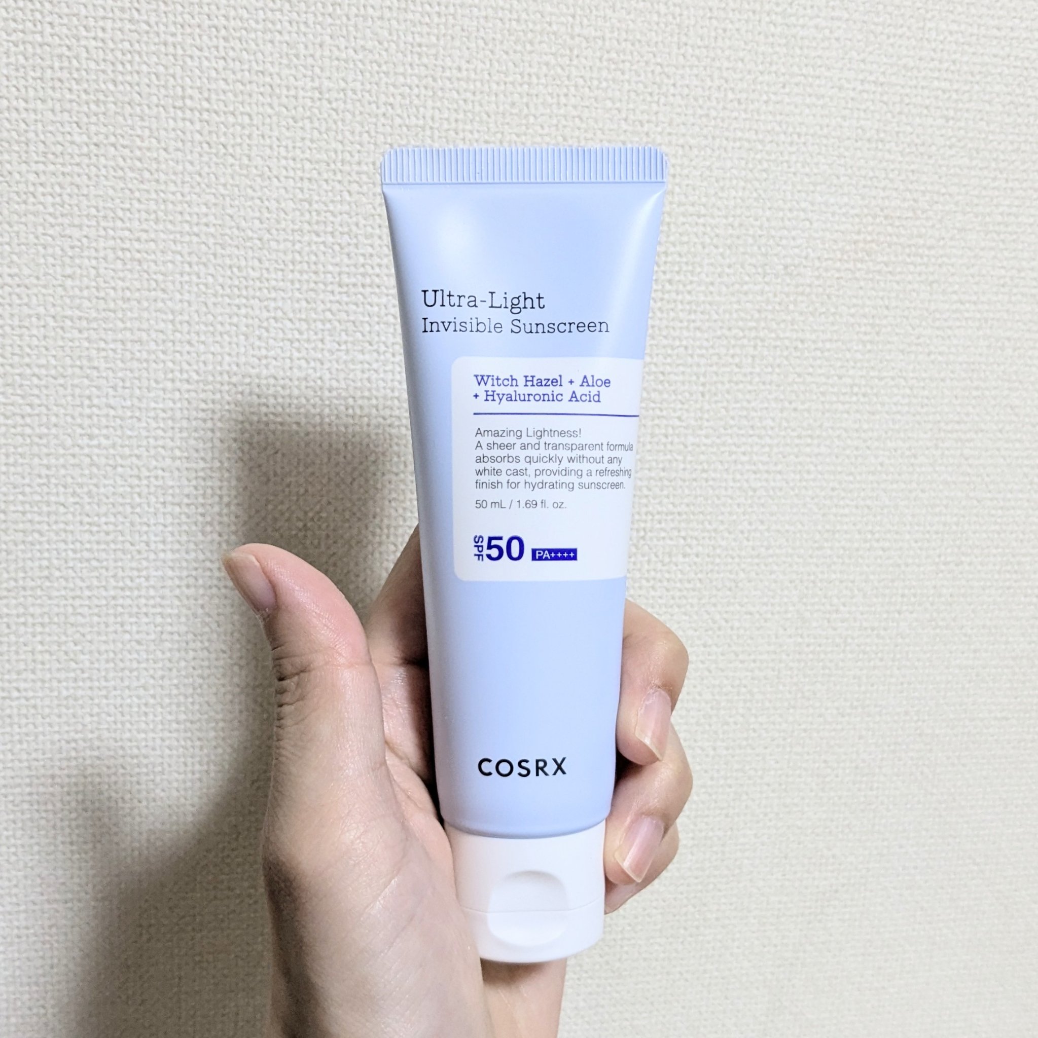 ウルトラライト透明UVクリーム/COSRX/日焼け止めクリームを使ったクチコミ（2枚目）
