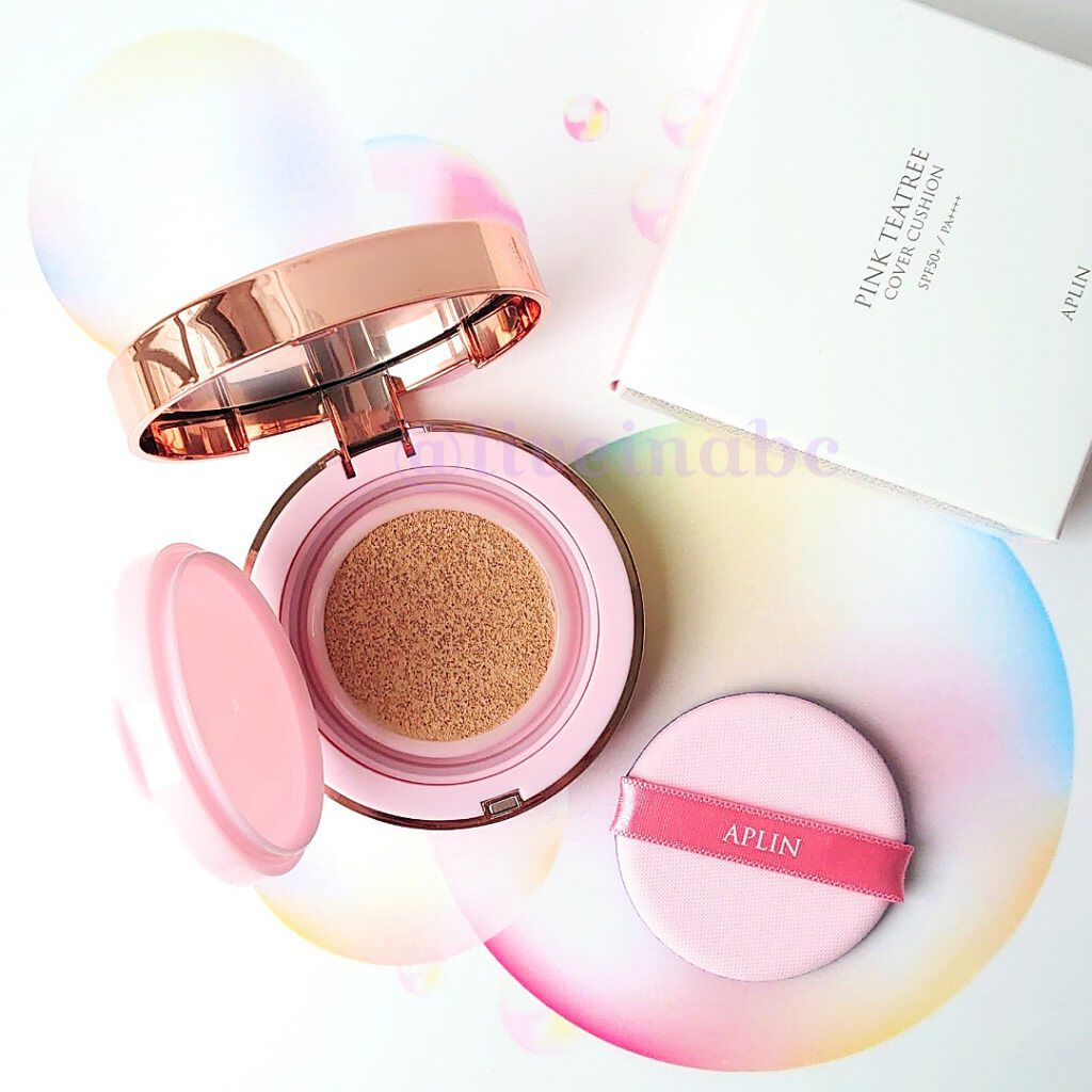 ピンクティーツリーカバークッション/APLIN/クッションファンデーションを使ったクチコミ（2枚目）