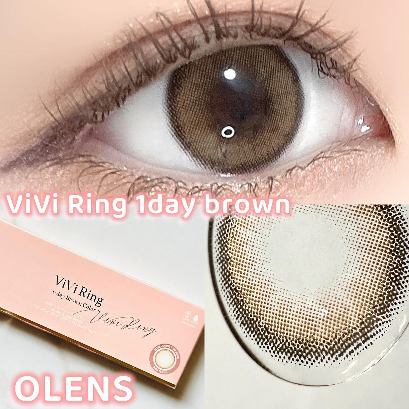 ViVi Ring 1day/OLENS/ワンデー(1DAY)カラコンを使ったクチコミ(1枚目)