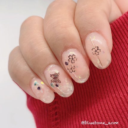 ⋆͛🦖⋆͛aomi on LIPS 「まだまだ桜ネイルしたい🌸!ということでまだ私は桜を粘ります(笑..」(4枚目)