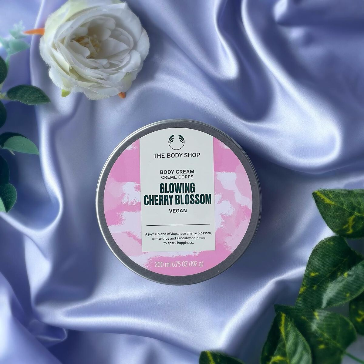 グロウイング チェリーブロッサム ボディクリーム/THE BODY SHOP/ボディクリームを使ったクチコミ（1枚目）