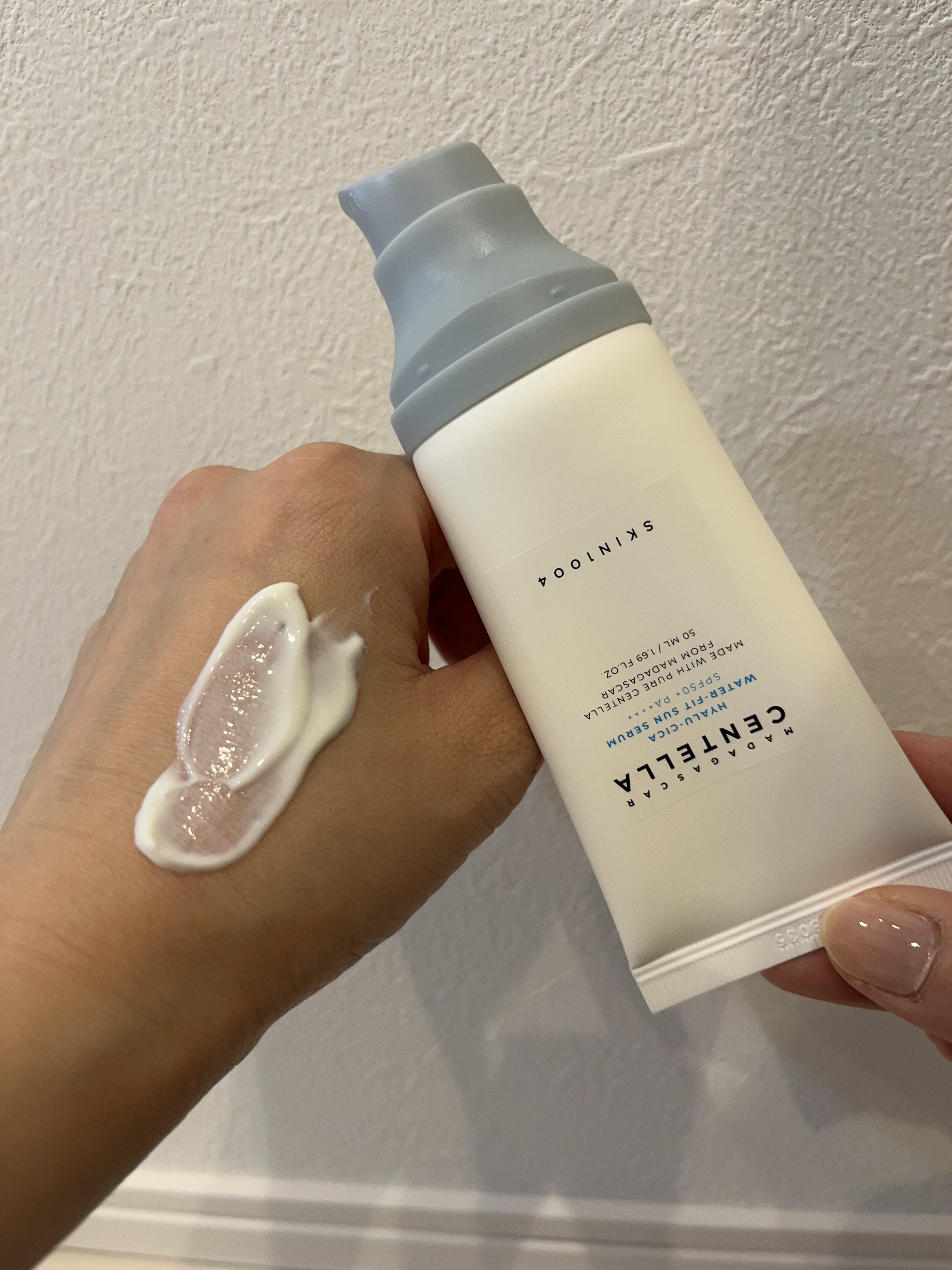 ヒアルーシカ ウォーターフィット サンセラム/SKIN1004/日焼け止めローションを使ったクチコミ（3枚目）