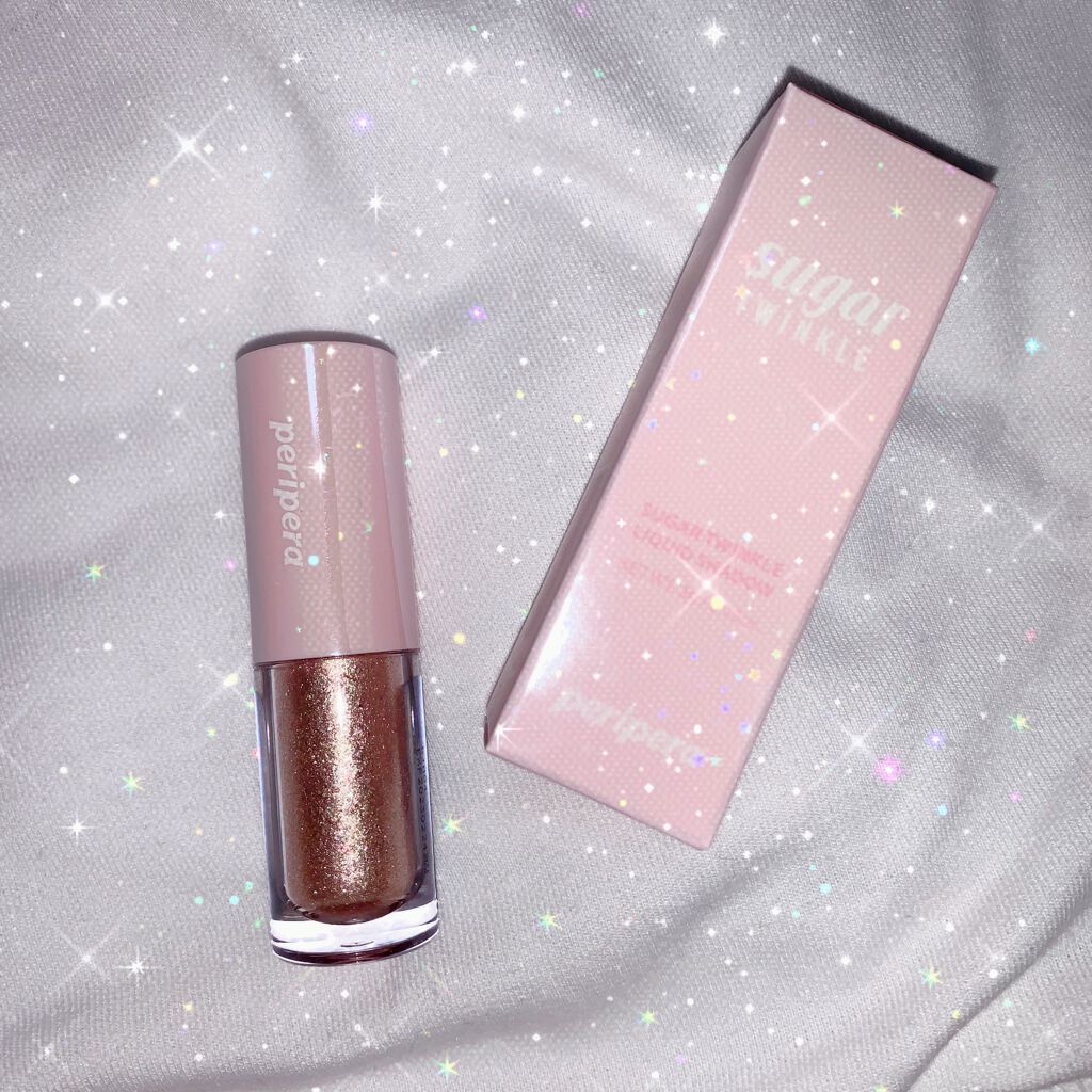 シュガー トゥインクル リキッド シャドウ/PERIPERA/リキッドアイシャドウを使ったクチコミ(1枚目)